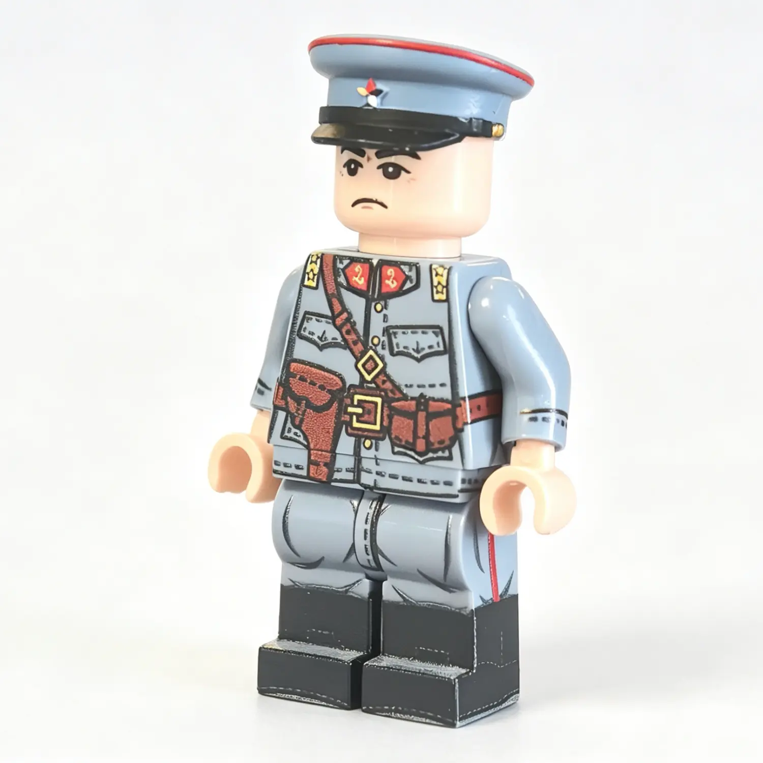Allied Powers Beiyang Army Infantry Squad Leader (Officer) WWI (Republic of China – Beiyang Government Vanguard) (Without Cap) - Custom Printed Brick Block Figure Allied Powers Beiyang Army Infantry Squad Leader (officer) Wwi (republic Of China – Beiyang Government Vanguard) (without Cap) Custom Printed Brick Block Figure