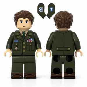 Audie Murphy (Officer Service Uniform Edition) Most Decorated U.S. Soldier WWII - Custom Printed Brick Block Figure Audie Murphy (officer Service Uniform Edition) Most Decorated U.s. Soldier Wwii Custom Printed Brick Block Figure