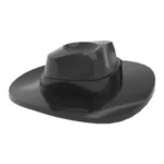Black Adventurer's Outback Hat - Custom 3D Printed Miniature Accessory Parts Pieces for Brick Block Figures
