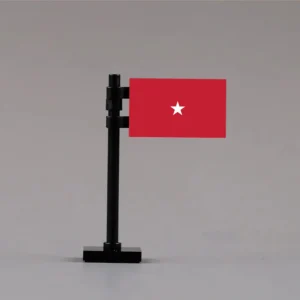 Brigadier General (1-Star) Rank Flag Assembly - Custom 3D Printed Miniature Accessory Parts Pieces for Brick Block Figures Brigadier General (1 Star) Rank Flag Assembly Custom 3d Printed Miniature Accessory Parts Pieces For Brick Block Figures