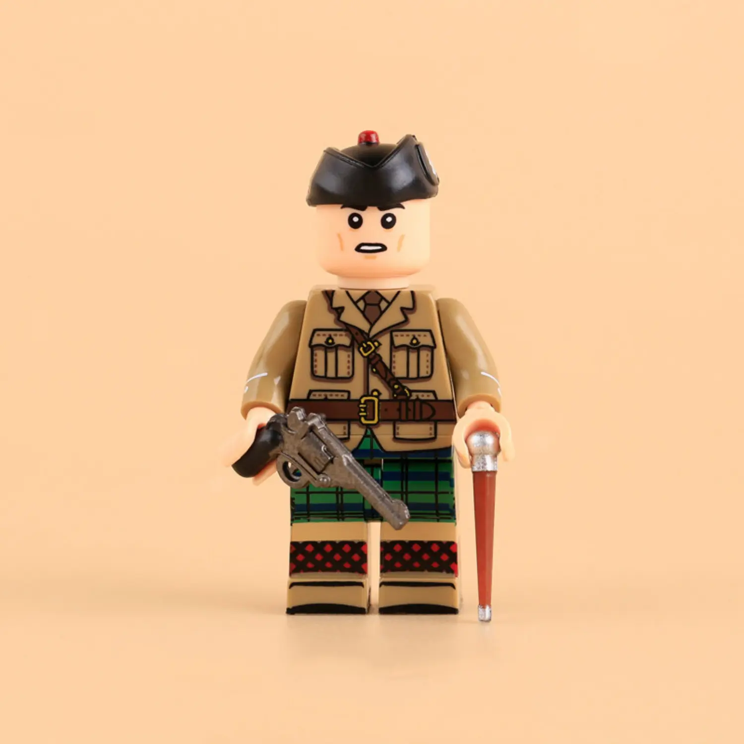 British Army Black Watch Officer (second Lieutenant) Wwi Custom Printed Brick Block Figure