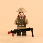 British Army Manchester Regiment Machine Gunner WWI - Custom Printed Brick Block Figure