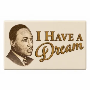 Commemorative I Have a Dream Display Custom Printed Tile - Custom 3D Printed Miniature Accessory Parts Pieces for Brick Block Figures Commemorative I Have A Dream Display Custom Printed Tile Custom 3d Printed Miniature Accessory Parts Pieces For Brick Block Figures