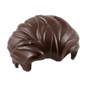Dark Brown Swept-Back Pompadour Hairpiece - Custom 3D Printed Miniature Accessory Parts Pieces for Brick Block Figures Dark Brown Swept Back Pompadour Hairpiece Custom 3d Printed Miniature Accessory Parts Pieces For Brick Block Figures