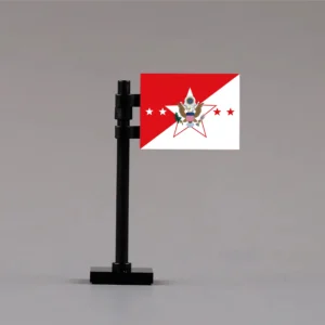 Flag of the Chief of Staff of the U.S. Army Assembly - Custom 3D Printed Miniature Accessory Parts Pieces for Brick Block Figures Flag Of The Chief Of Staff Of The U.s. Army Assembly Custom 3d Printed Miniature Accessory Parts Pieces For Brick Block Figures