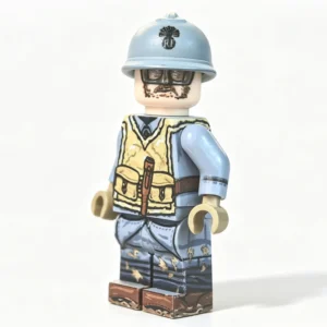 French Trench Hunter Grenadier with Canvas Assault Vest & Combat Goggles WWI - Custom Printed Brick Block Figure French Trench Hunter Grenadier With Canvas Assault Vest & Combat Goggles Wwi Custom Printed Brick Block Figure
