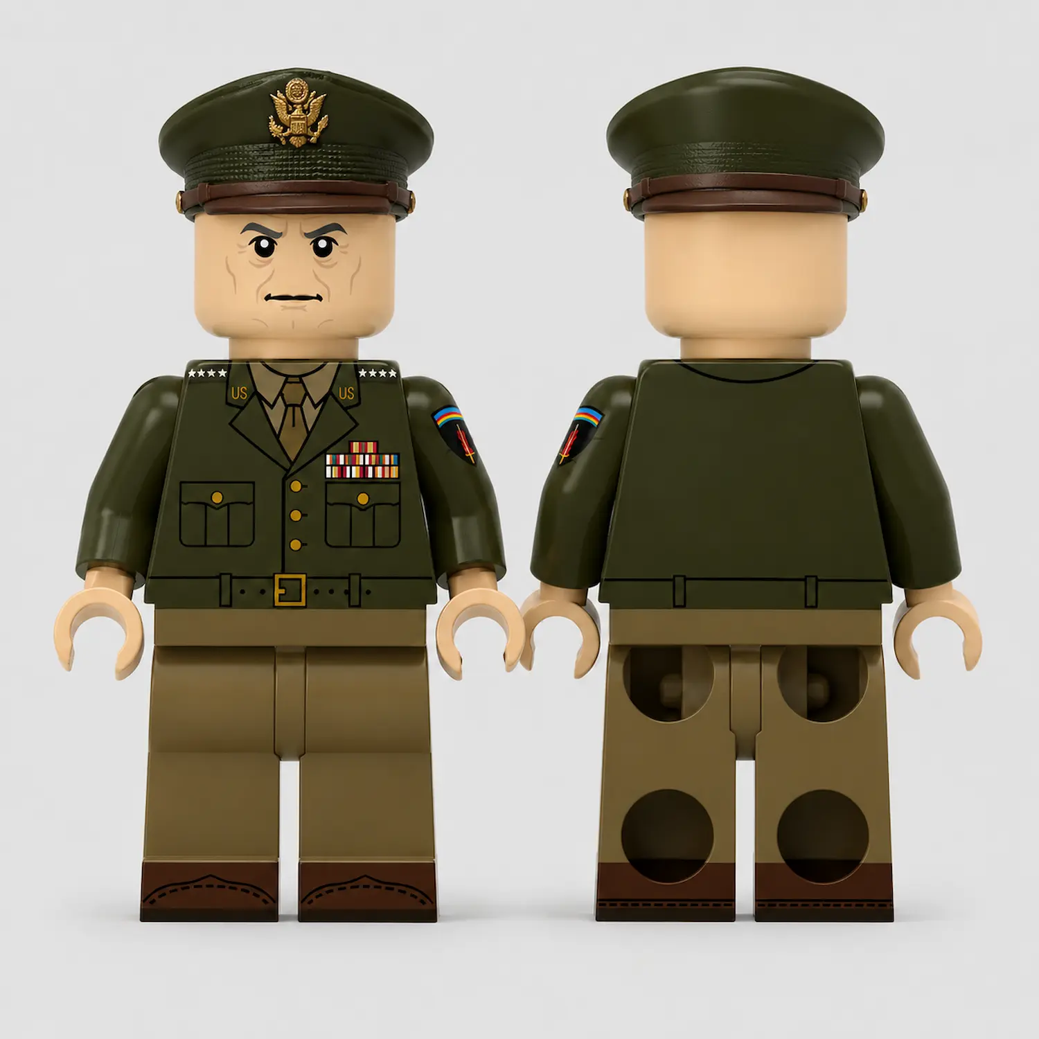 General Dwight D. Eisenhower Supreme Allied Commander WWII - Custom Printed Brick Block Figure General Dwight D. Eisenhower Supreme Allied Commander Wwii Custom Printed Brick Block Figure