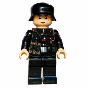 German MP40 Submachine Gunner Minifigure (Black Uniform Edition) WWII - Custom Printed Brick Block Figure German Mp40 Submachine Gunner Minifigure (black Uniform Edition) Wwii Custom Printed Brick Block Figure