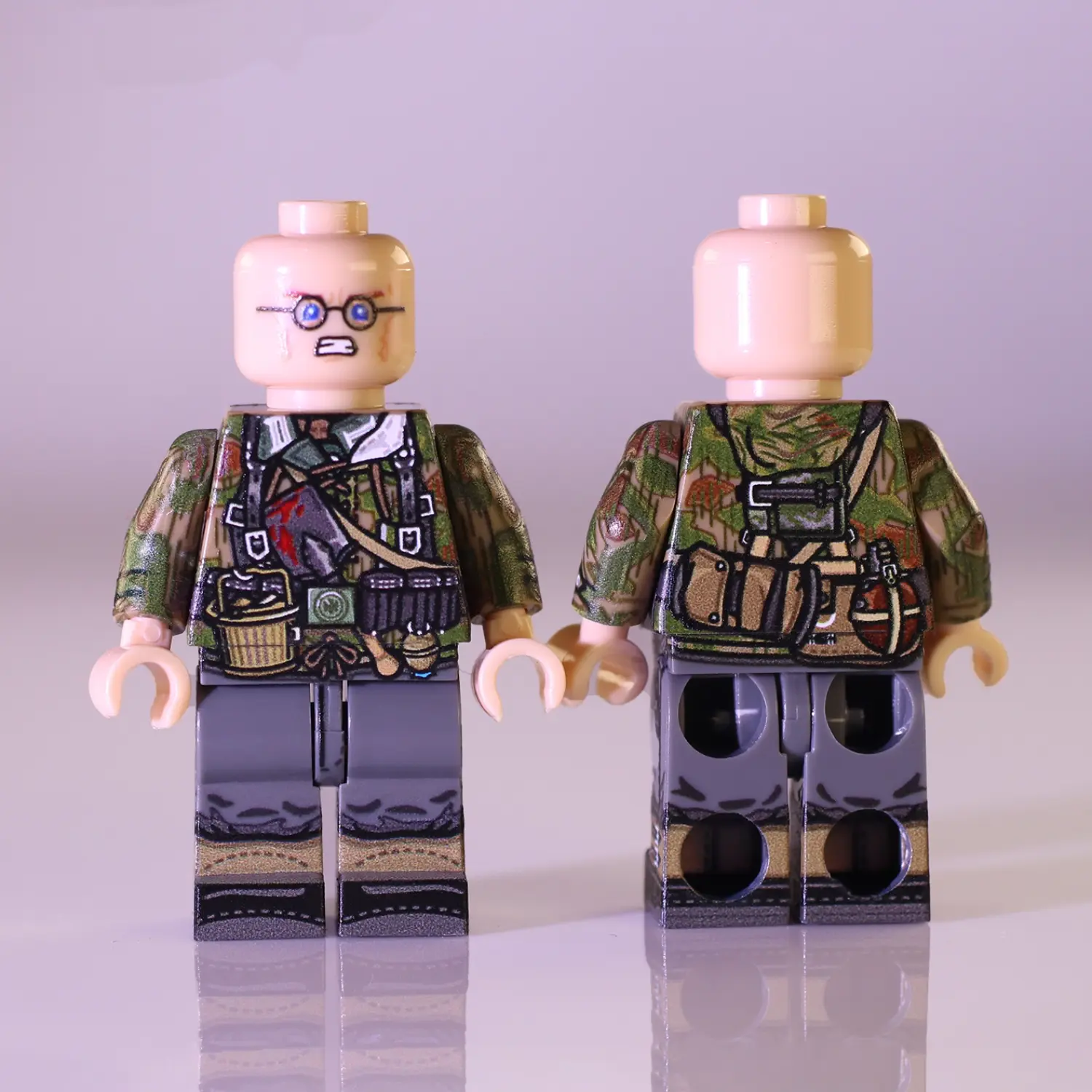 German Marsh Camo Kar98k Rifleman WWII - Custom Printed Brick Block Figure German Marsh Camo Kar98k Rifleman Wwii Custom Printed Brick Block Figure