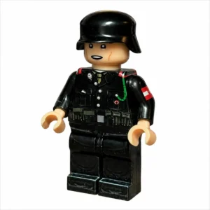 German SS Soldier Minifigure (Black Tunic Edition) WWII - Custom Printed Brick Block Figure German Ss Soldier Minifigure (black Tunic Edition) Wwii Custom Printed Brick Block Figure