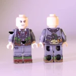 German Wehrmacht Soldier with Binoculars WWII - Custom Printed Brick Block Figure