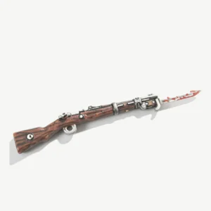 Gewehr 98 (G98) Bolt-Action Rifle with Attached Bayonet (Blood-Stained Edition) - Custom 3D Printed Miniature Accessory Parts Pieces for Brick Block Figures Gewehr 98 (g98) Bolt Action Rifle With Attached Bayonet (blood Stained Edition) Custom 3d Printed Miniature Accessory Parts Pieces For Brick Block Figures