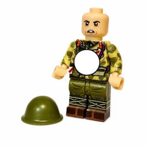Imperial Japanese Army (IJA) Anti-Tank Soldier with Captured Camouflage Pacific Series Iwo Jima WWII - Custom Printed Brick Block Figure Imperial Japanese Army (ija) Anti Tank Soldier With Captured Camouflage Pacific Series Iwo Jima Wwii Custom Printed Brick Block Figure