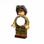 Imperial Japanese Army (IJA) Tank Commander / Armored Crewman (Flag Sash) WWII - Custom Printed Brick Block Figure