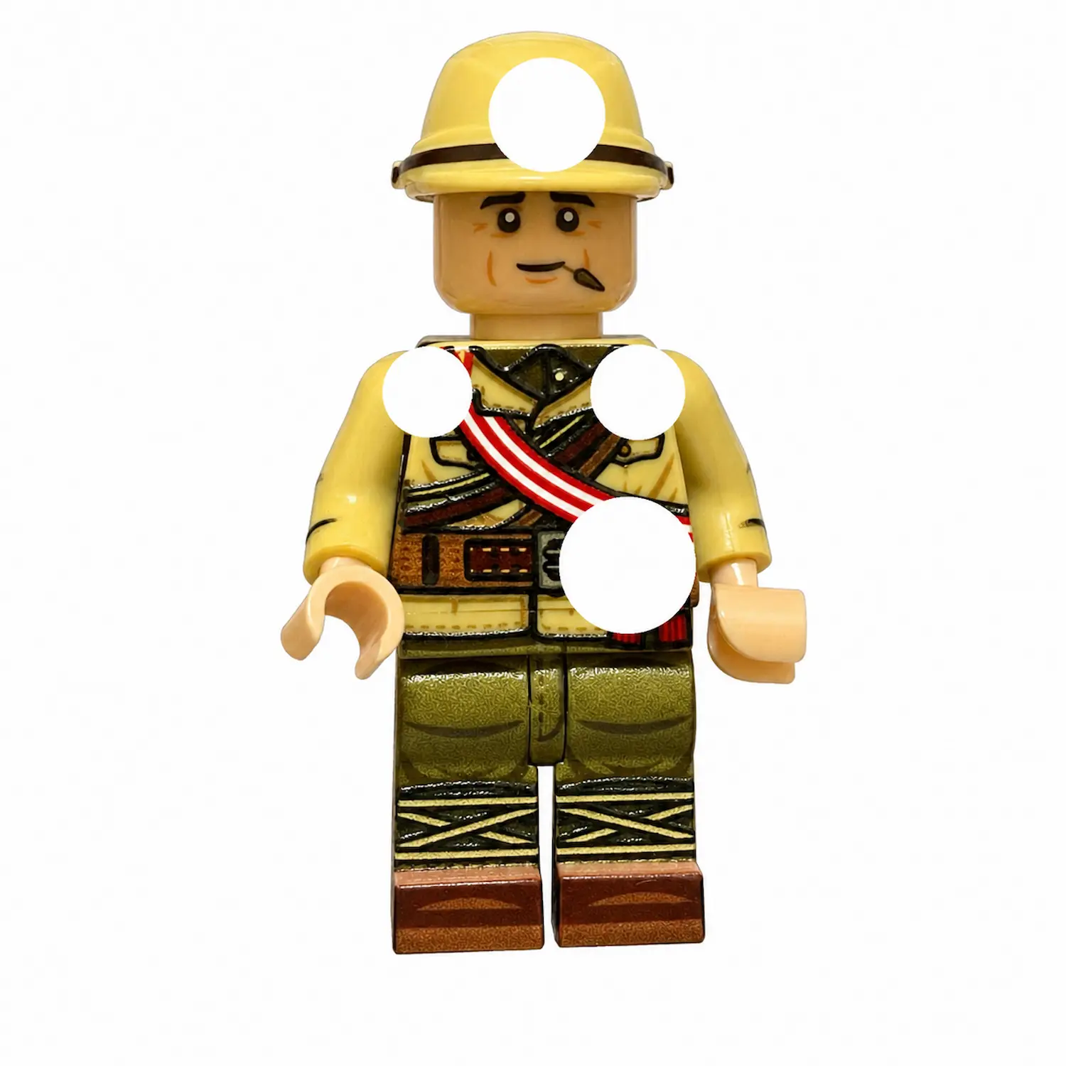 Imperial Japanese Army (ija) Tropical Patrol Soldier Wwii Custom Printed Brick Block Figure
