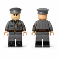 Italian Leader Benito Mussolini (military Uniform) Wwii Custom Printed Brick Block Figure