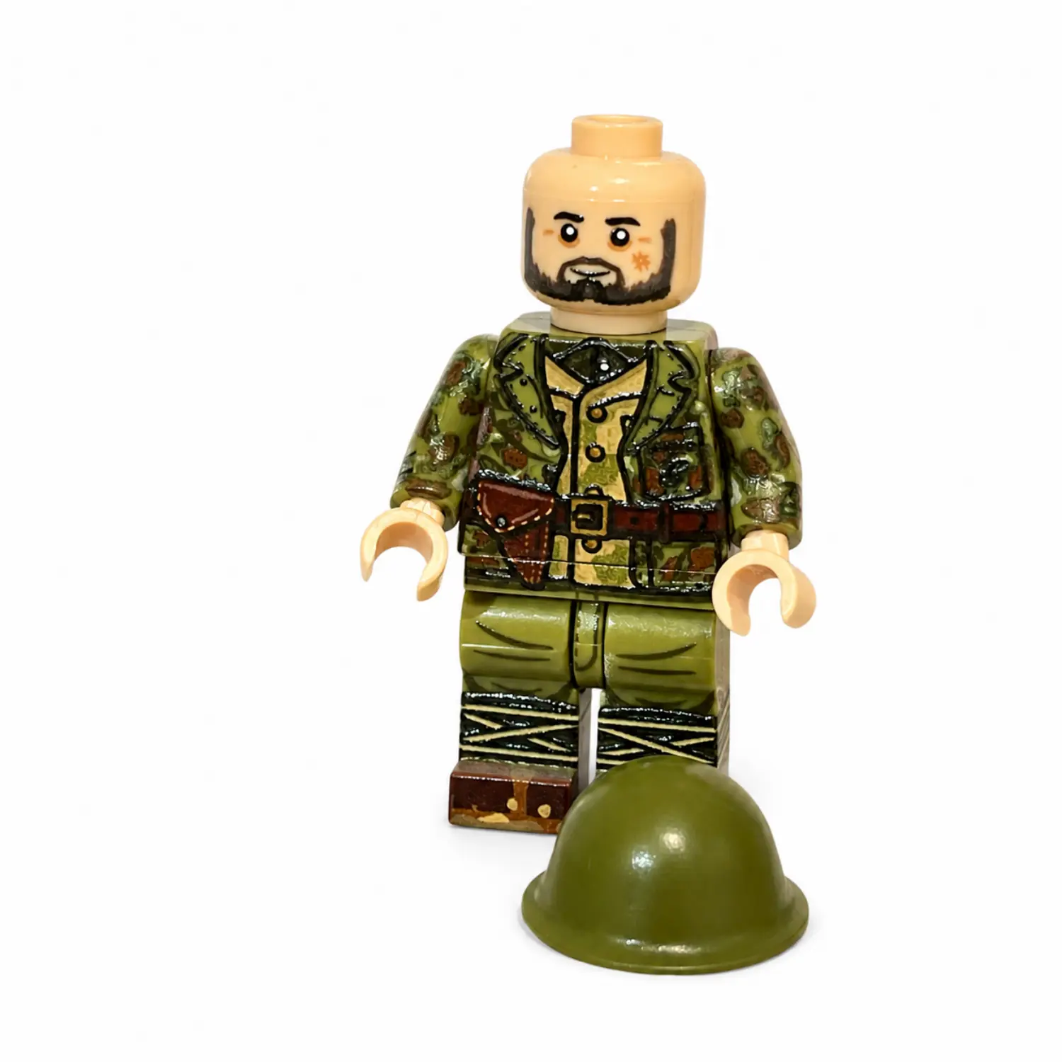 Japanese Soldier with Captured Camouflage Pacific Series Iwo Jima WWII - Custom Printed Brick Block Figure Japanese Soldier With Captured Camouflage Pacific Series Iwo Jima Wwii Custom Printed Brick Block Figure