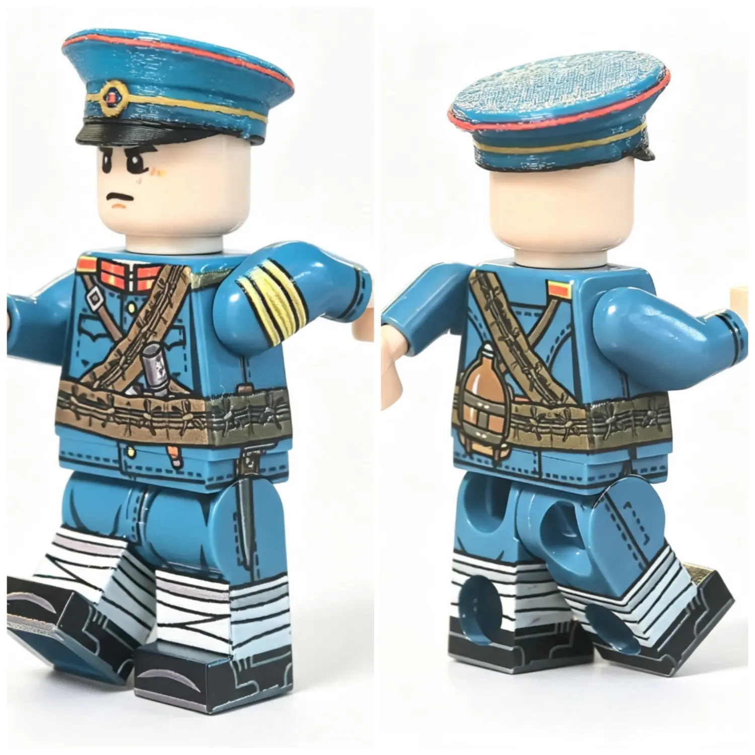 Late Qing Dynasty New Army Infantry Variant (Beiyang Army NCO Veteran Rifleman) - Custom Printed Brick Block Figure Late Qing Dynasty New Army Infantry Variant (beiyang Army Nco Veteran Rifleman) Custom Printed Brick Block Figure