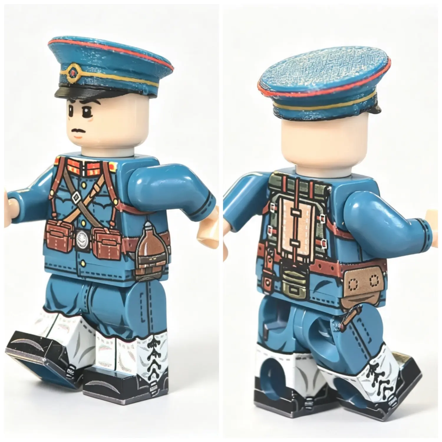 Late Qing Dynasty New Army Regular Infantryman (Beiyang Army Rifleman) - Custom Printed Brick Block Figure Late Qing Dynasty New Army Regular Infantryman (beiyang Army Rifleman) Custom Printed Brick Block Figure