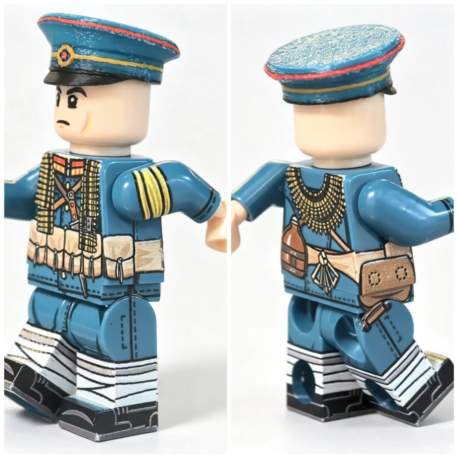 Late Qing Dynasty New Army Support Soldier (Beiyang Army Machine Gunner Heavy Weapons NCO) - Custom Printed Brick Block Figure Late Qing Dynasty New Army Support Soldier (beiyang Army Machine Gunner Heavy Weapons Nco) Custom Printed Brick Block Figure