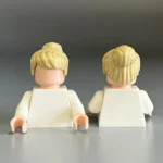 Light Blonde Swept-Up Bun Hairpiece - Custom 3D Printed Miniature Accessory Parts Pieces for Brick Block Figures