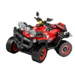Red All-Terrain Vehicle (ATV) / Quad Bike Technical - Classic Size Building Blocks