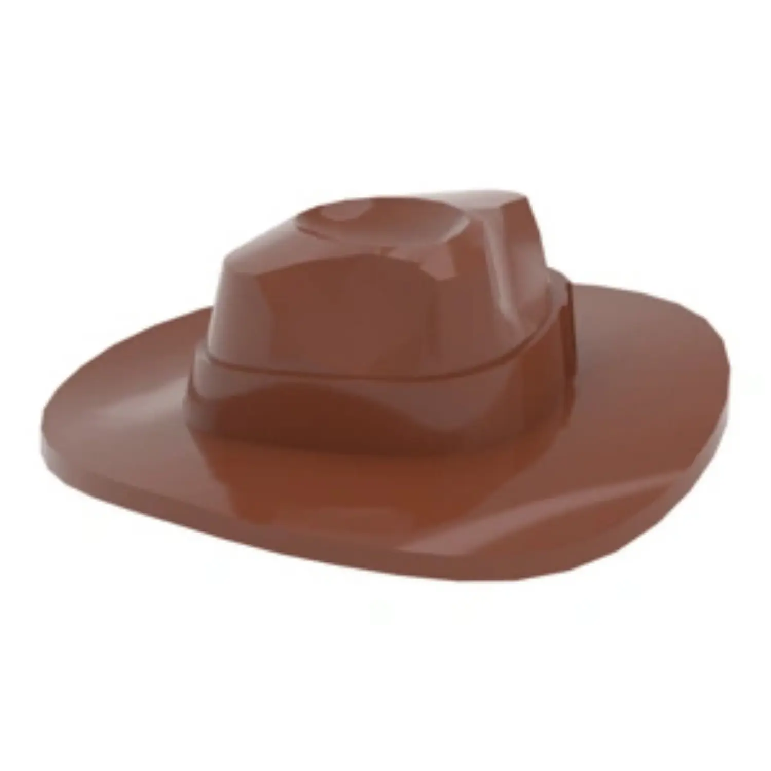 Reddish Brown Adventurers Outback Hat Custom 3d Printed Miniature Accessory Parts Pieces For Brick Block Figures