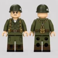 Richard Dick Winters (commander Of Easy Company, 2nd Battalion, 506th Parachute Infantry Regiment) Custom Printed Brick Block Figure