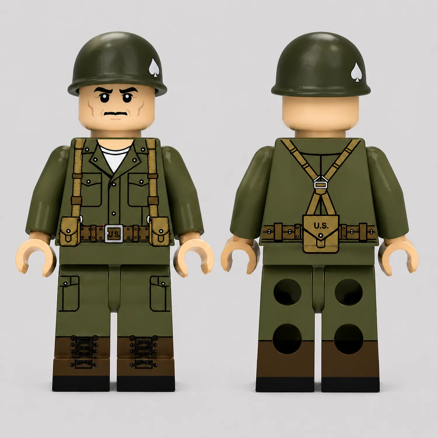 Richard Dick Winters (commander Of Easy Company, 2nd Battalion, 506th Parachute Infantry Regiment) Custom Printed Brick Block Figure