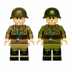 Soviet Red Army Infantryman (Khaki & Green) WWII - Custom Printed Brick Block Figure Soviet Red Army Infantryman (khaki & Green) Wwii Custom Printed Brick Block Figure