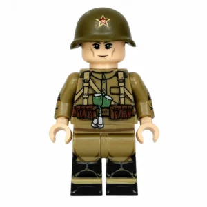Soviet Red Army Infantryman in Khaki uniform WWII - Custom Printed Brick Block Figure Soviet Red Army Infantryman In Khaki Uniform Wwii Custom Printed Brick Block Figure