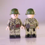 Soviet Red Army Soldier in Leaf/Beryozka Camouflage WWII - Custom Printed Brick Block Figure