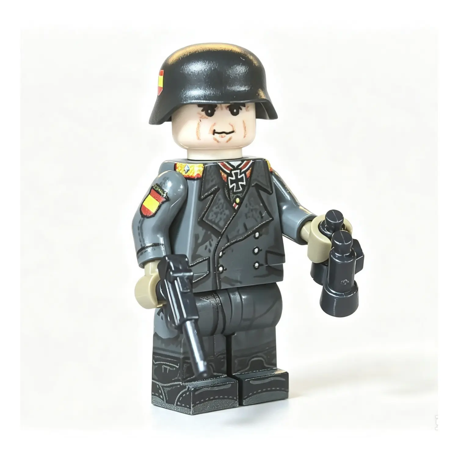 Spanish Blue Division 1st Commander Agustín Muñoz Grandes (General Uniform Edition) WWII - Custom Printed Brick Block Figure Spanish Blue Division 1st Commander Agustín Muñoz Grandes (general Uniform Edition) Wwii Custom Printed Brick Block Figure