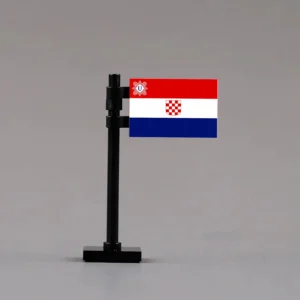State Flag of the Independent State of Croatia (WWII NDH) - Custom 3D Printed Miniature Accessory Parts Pieces for Brick Block Figures State Flag Of The Independent State Of Croatia (wwii Ndh) Custom 3d Printed Miniature Accessory Parts Pieces For Brick Block Figures