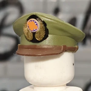 Type 46 Air Force Peaked Cap (Olive Green Edition) - Custom 3D Printed Miniature Accessory Parts Pieces for Brick Block Figures Type 46 Air Force Peaked Cap (olive Green Edition) Custom 3d Printed Miniature Accessory Parts Pieces For Brick Block Figures