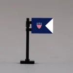 U.S. Army Adjutant General's Corps Guidon Assembly - Custom 3D Printed Miniature Accessory Parts Pieces for Brick Block Figures
