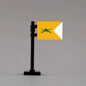 U.S. Army Armor Corps Armored Forces Guidon Assembly - Custom 3D Printed Miniature Accessory Parts Pieces for Brick Block Figures U.s. Army Armor Corps Armored Forces Guidon Assembly Custom 3d Printed Miniature Accessory Parts Pieces For Brick Block Figures
