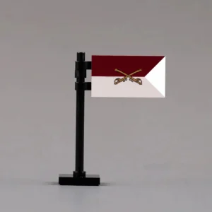 U.S. Army Cavalry Guidon Assembly - Custom 3D Printed Miniature Accessory Parts Pieces for Brick Block Figures U.s. Army Cavalry Guidon Assembly Custom 3d Printed Miniature Accessory Parts Pieces For Brick Block Figures