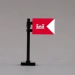 U.S. Army Corps of Engineers Guidon Assembly - Custom 3D Printed Miniature Accessory Parts Pieces for Brick Block Figures