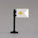 U.S. Army Finance Department Guidon Assembly - Custom 3D Printed Miniature Accessory Parts Pieces for Brick Block Figures