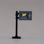 U.S. Army Inspector General Corps Presentation Guidon Assembly - Custom 3D Printed Miniature Accessory Parts Pieces for Brick Block Figures