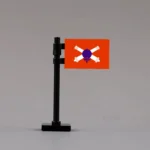 U.S. Army Mine Planter Service Flag Assembly - Custom 3D Printed Miniature Accessory Parts Pieces for Brick Block Figures