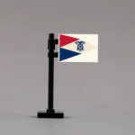 U.S. Army Quartermaster Corps Vessel Pennant (1923 Model) Assembly - Custom 3D Printed Miniature Accessory Parts Pieces for Brick Block Figures