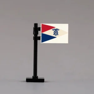 U.S. Army Quartermaster Corps Vessel Pennant (1923 Model) Assembly - Custom 3D Printed Miniature Accessory Parts Pieces for Brick Block Figures U.s. Army Quartermaster Corps Vessel Pennant (1923 Model) Assembly Custom 3d Printed Miniature Accessory Parts Pieces For Brick Block Figures