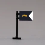 U.S. Army Tank Destroyer Force Guidon Assembly - Custom 3D Printed Miniature Accessory Parts Pieces for Brick Block Figures