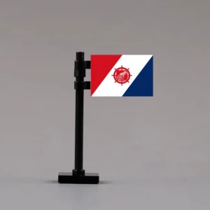 U.S. Army Transport Service (ATS) Flag Assembly (Transportation Corps Emblem) - Custom 3D Printed Miniature Accessory Parts Pieces for Brick Block Figures U.s. Army Transport Service (ats) Flag Assembly (transportation Corps Emblem) Custom 3d Printed Miniature Accessory Parts Pieces For Brick Block Figures