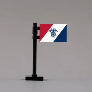 U.S. Army Transport Service (ATS) Flag Assembly (WWI-Era USA TS Variation) - Custom 3D Printed Miniature Accessory Parts Pieces for Brick Block Figures U.s. Army Transport Service (ats) Flag Assembly (wwi Era Usa Ts Variation) Custom 3d Printed Miniature Accessory Parts Pieces For Brick Block Figures