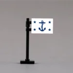 U.S. Assistant Secretary of the Navy Flag Assembly - Custom 3D Printed Miniature Accessory Parts Pieces for Brick Block Figures