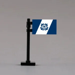 U.S. Coast Guard Auxiliary Flag Assembly - Custom 3D Printed Miniature Accessory Parts Pieces for Brick Block Figures U.s. Coast Guard Auxiliary Flag Assembly Custom 3d Printed Miniature Accessory Parts Pieces For Brick Block Figures