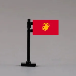 U.S. Marine Corps Guidon Assembly - Custom 3D Printed Miniature Accessory Parts Pieces for Brick Block Figures U.s. Marine Corps Guidon Assembly Custom 3d Printed Miniature Accessory Parts Pieces For Brick Block Figures